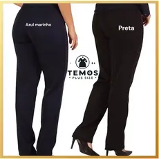 Calça Feminina Social Preta Elastano Direto Da Fábrica