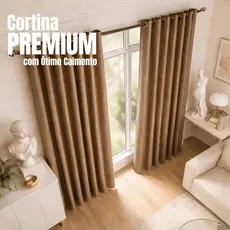 Cortina Sala 6 Metros Tecido Quarto Decorativa Para Varão Simples 6,00x2,50 Várias Cores