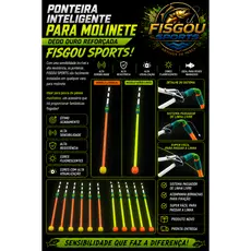 5 Ponteiras Dedo Duro Molinete Fluorescente Pesca Tilápia