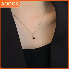 Feminino Colar Geométrico Clavícula Correntes Coração Decoração Colares Decorações Pingente Jóias Pescoço Ajustável Para