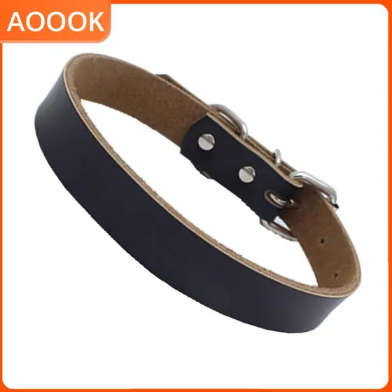 DIY Personalizado Ajustável Pet Cão Couro Fivela Pescoço Cinta Gato Filhote De Cachorro Colar