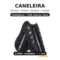Caneleira Futebol Futsal Society Campo com EVA 3mm Infantil Adulto Perflex PROMOÇÃO