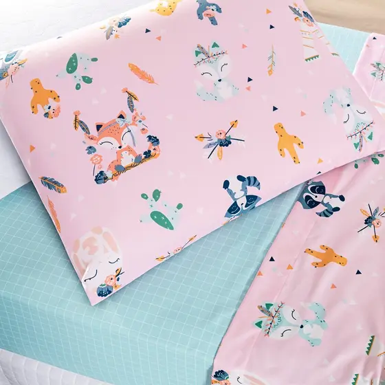 Jogo de Lençol Tutti Kids Roupa de Cama Infantil 200 Fios Estampado