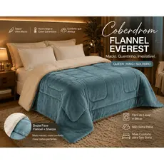 Coberdrom Everest Flannel Dupla Face Super Macio – Queen, King ou Solteiro