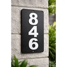 Número Para Fachada Minimalista Moderno Acrílico 25x15