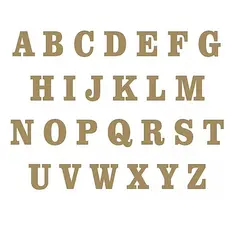 Letras Mdf Cru 10cm Altura Promoção