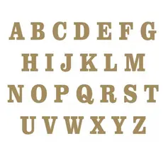 13 Letras Mdf Cru 15cm Altura Promoção