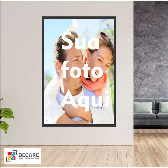 quadro decorativo sua foto aqui personalizado 90x60