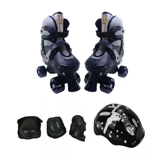 Patins Roller C/ Kit Proteção Completo T28-31 E 31-34 Semi Profissional Infantil