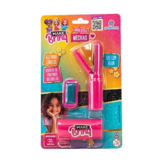 Makebrinq Hair Stilish Aplicador Azul para Pintar Cabelo - Polibrinq Mk80