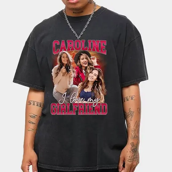 Camisa casal camiseta com foto da namorada personalizada tik tok ENVIE AS FOTOS NO CHAT