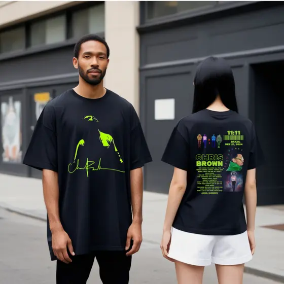 Camisa Oversized Personalizada Chris Brown fazemos a foto que quiser