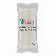 Bastão de cola quente Fino Leitosa Extra Forte Niadri Imports 7mm com 10 Unidades