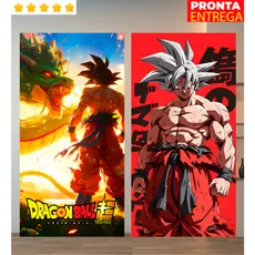 Toalha de Banho Dragon Ball Goku Praia Piscina Infantil Anime Desenho Felpa Estampada