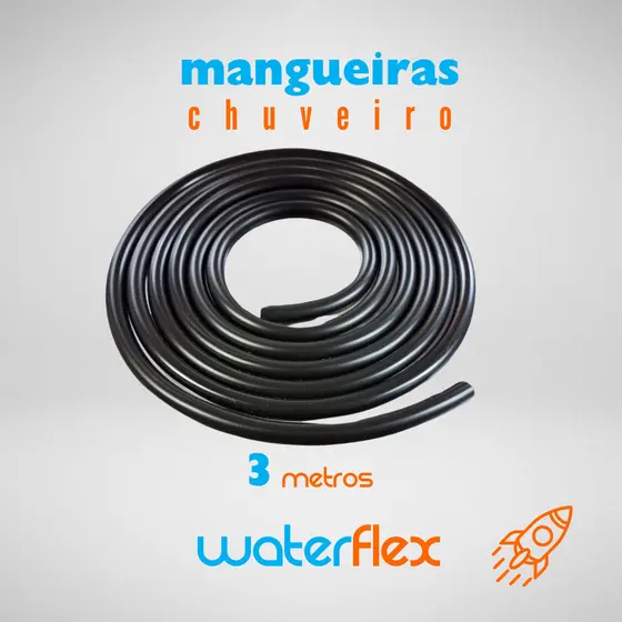 Mangueira para Chuveiro 3 metros Black