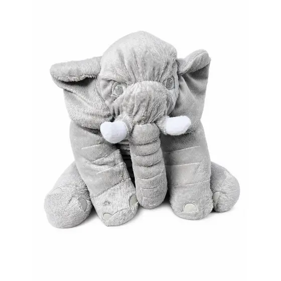Elefante de Pelúcia Cinza Super Macio e Fofinho