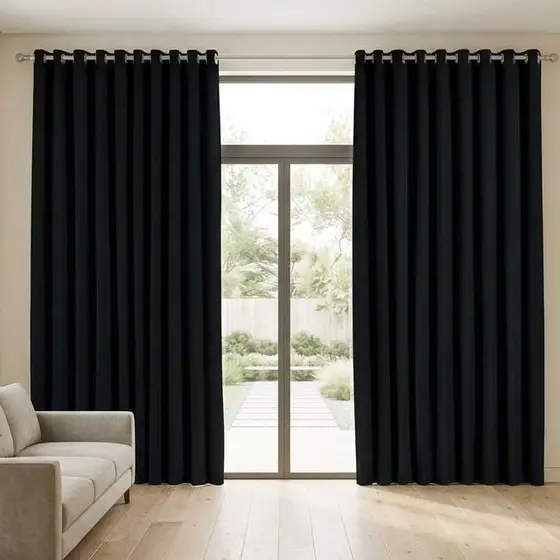 Cortina Para Quarto Sala com Ilhós 3,00x2,20 Tecido Poliéster