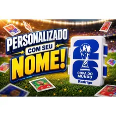 Porta Figurinhas Personalizado com nome Divisórias inteligentes Com travas Box para 450+ figurinhas