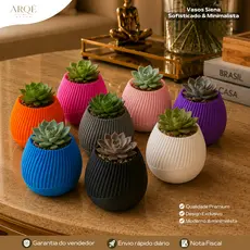 Vasos Siena Arqé Decor Luxo Decorativo Sofisticado Minimalista Moderno Elegante para Sala Quarto e Escritório