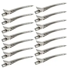 Presilha Clips de Cabelo Aço Inoxidável Grampos Metal Cabeleireiro Profissional 36, 24 OU 12 PÇS