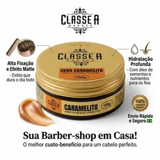 Cera Modeladora Caramelito Classe A 160g - Alta Fixação e Efeito Matte