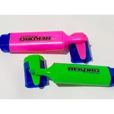 Kit Marca Texto Neon Verde Rosa