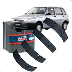 Kit Sapata Lona Freio Original Frasle Traseiro Uno 1984 A 2014