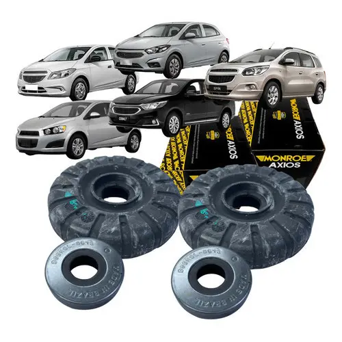 2 Coxim + Rolamento Amortecedor Dianteiro Onix Prisma Spin Cobalt Sonic Original Axios