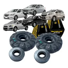2 Coxim + Rolamento Amortecedor Dianteiro Onix Prisma Spin Cobalt Sonic Original Axios