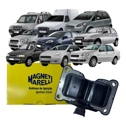 Bobina Ignição Magneti Marelli Doblo Fiorino Idea Palio Punto Siena Strada Uno 1.3 16v 2001 a 2015