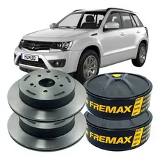 Par Disco Freio Traseiro Original Fremax Suzuki Grand Vitara 2008 2009 2010 2011 2012 2013 a 2016
