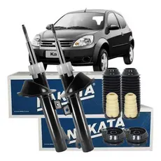 Par de Amortecedor Dianteiro Nakata + Kit Batente Ford Ka 1.0 1.6 2007 Até 2011