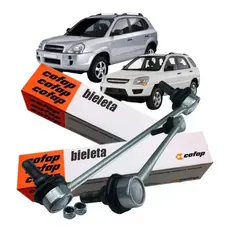 Par Bieleta Traseira Cofap Sportage 2005 2006 2007 2008 A 2012 Tucson 2005 2006 2007 2008 A 2010