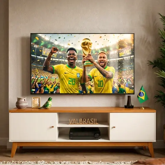 Rack Copa do Mundo para Tv até 75 Polegadas 2 Portas Itália 180cm