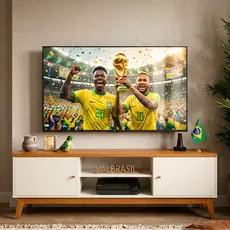 Rack Copa do Mundo para Tv até 75 Polegadas 2 Portas Itália 180cm