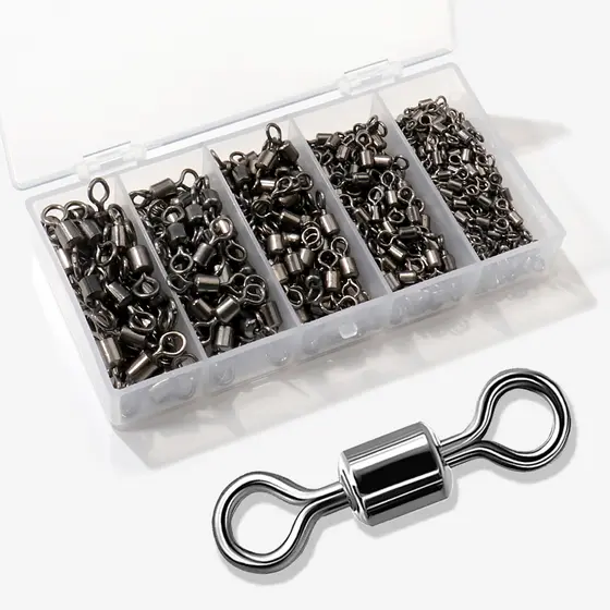 KIT GIRADOR + CAIXA - KIT 100 GIRADOR PARA PESCA COM DIVERSOS TAMANHOS