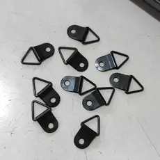 kit 5 e 10 suporte pendurador triangulo com parafuso ganchinho para quadro e moldura