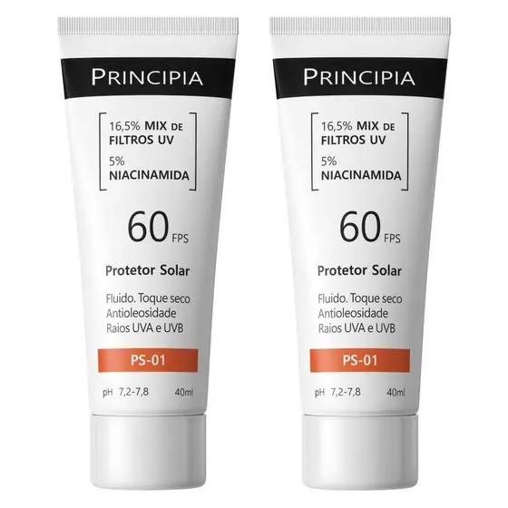 Principia Kit Duo c/ 2 Protetores Solares Faciais - PS-01 FPS 60