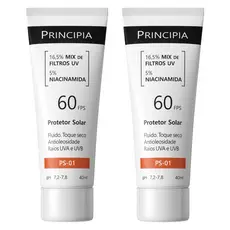 Principia Kit Duo c/ 2 Protetores Solares Faciais - PS-01 FPS 60