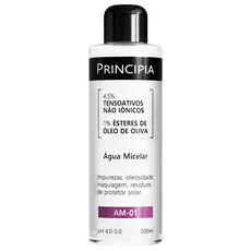 Água Micelar c/ 4,5% de Tensoativos Não Iônicos + 1% de Ésteres de Óleo de Oliva AM-01 Principia