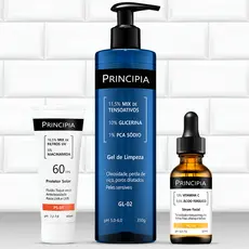 Principia Kit: Sérum Vitamina C-10, Protetor Solar facial
