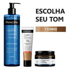 Principia Kit Limpeza, proteção e Hidratação com: GL-02, CH-01, PS-05