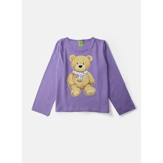 Blusa Feminina Manga Longa Urso Cachecol 2010 - Laluna
