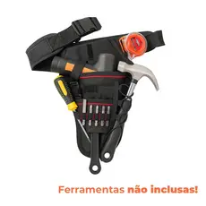 Bolsa Cinto Porta Ferramentas Parafusadeira Coldre Ajustável Elétricas Pedreiro Técnico