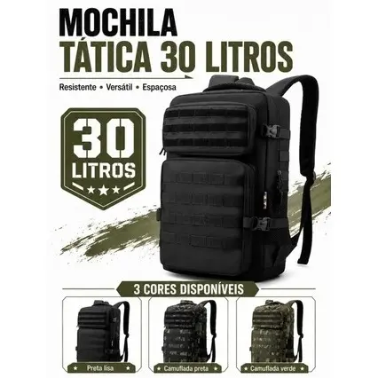 Mochila Camuflada Tático Militar Notebook Laptop Tablet Reforçada Viagem Passeio