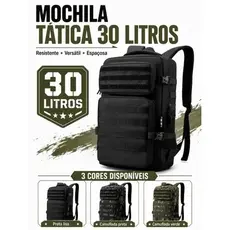 Mochila Camuflada Tático Militar Notebook Laptop Tablet Reforçada Viagem Passeio