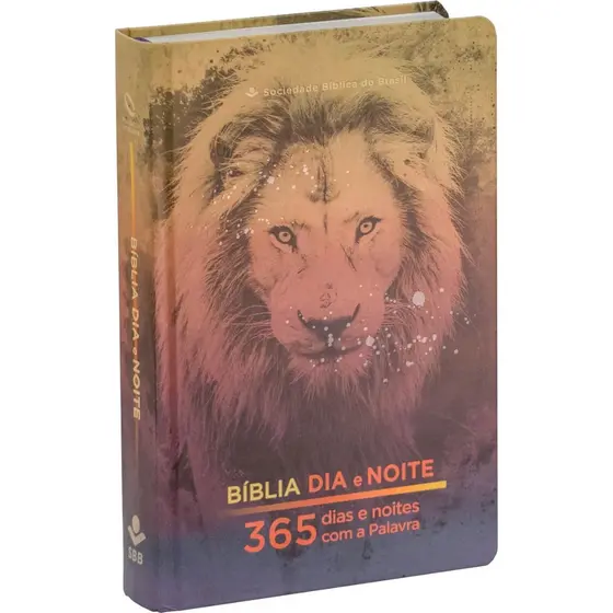 Bíblia 365 Dia e Noite | NAA | Letra Normal | Capa Dura | Leão