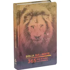 Bíblia 365 Dia e Noite | NAA | Letra Normal | Capa Dura | Leão