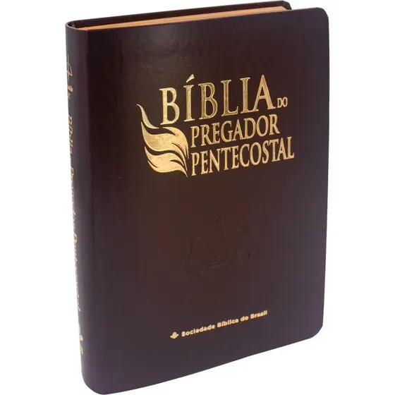 Bíblia do Pregador Pentecostal ARC | TAMANHO MÉDIO | Letra Normal | Índice | Luxo marrom