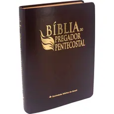 Bíblia do Pregador Pentecostal ARC | TAMANHO MÉDIO | Letra Normal | Índice | Luxo marrom